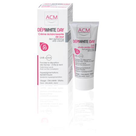 Depiwhite day spf20 crème éclaircissante, tube de 40 ml de crème