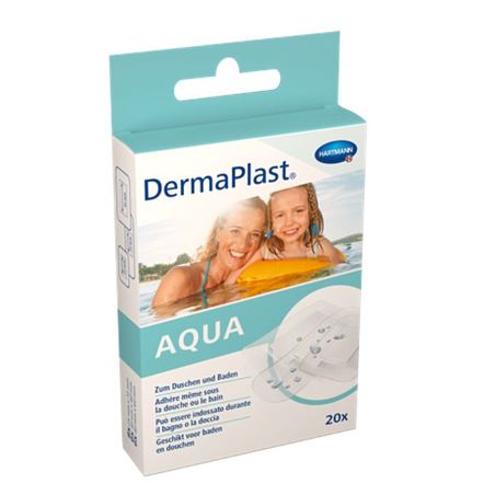 Dermaplast Aqua Pansements adhésifs prédécoupés 3 tailles, Boite de 20