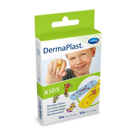 Dermaplast Kids Pansements adhésifs 2 tailles, Boite de 20