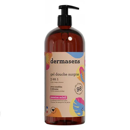 Dermasens Gel douche surgras 3 en 1 Passion Soleil, 1 L