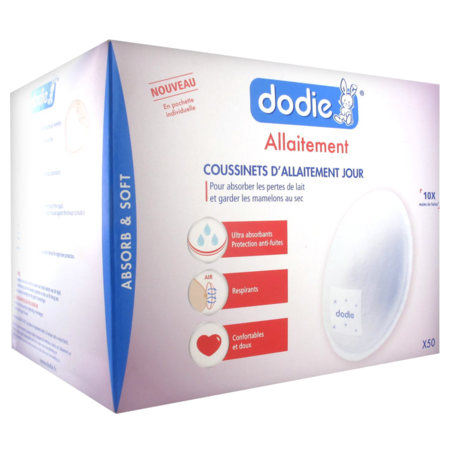 Dodie coussinets d'allaitement jour - x50