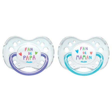 Dodie duo sucette anat silic +18mois fan b/2