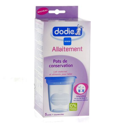 Prix de Dodie pots de conservation - 5 unités de 120ml, avis, conseils