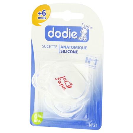 Dodie sucette +6 mois anatomique silicone message maman x1