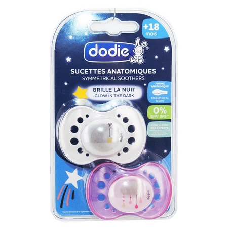 Dodie Sucettes +18 mois sous les étoiles lot de 2