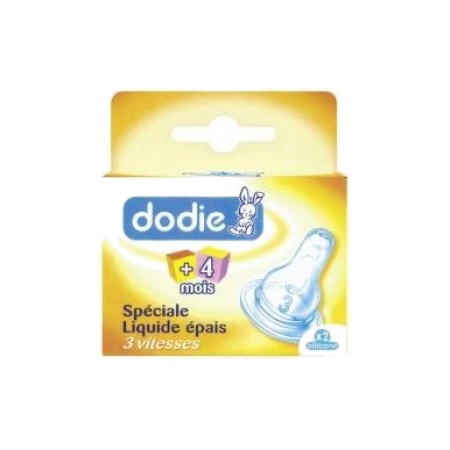 Prix de Dodie tétine liquide épais 6 mois et plus x2, avis, conseils