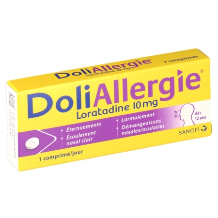 Doliallergie loratadine 10 mg, 7 comprimés