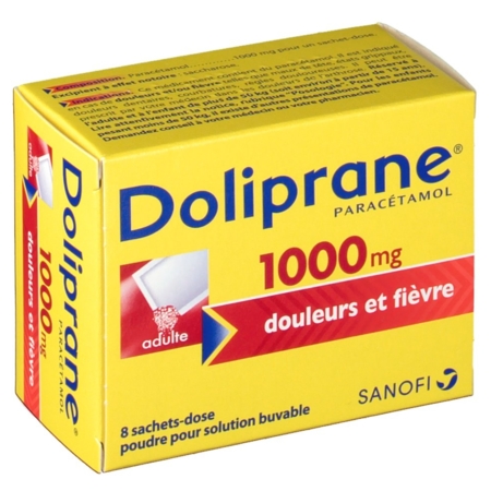 Doliprane 1000 mg, 8 sachets