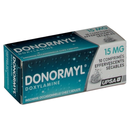 Donormyl 15 mg, 10 comprimés effervescents sécables