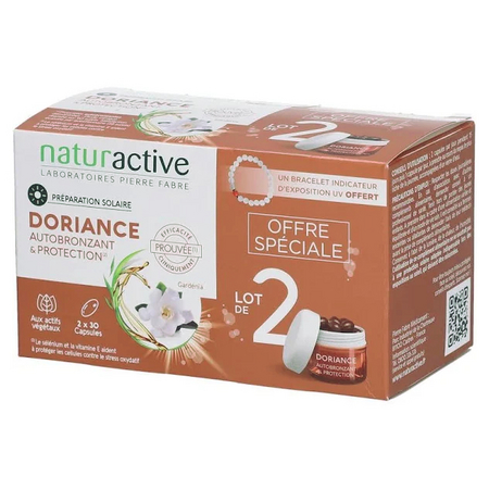 Doriance Autobronzant et protection lot de 2x30 capsules