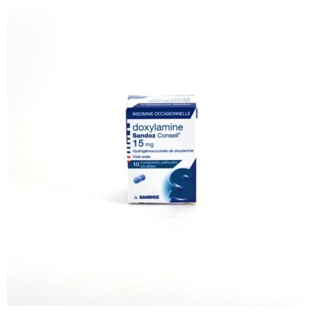 Doxylamine sandoz conseil 15 mg, 10 comprimés pelliculés sécables