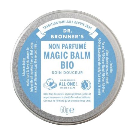 DR BRONNER'S Baume Magique Corps Non Parfumé, 60g