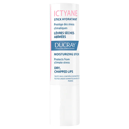 Ducray peaux sèches ictyane stick hydratant lèvres 3 g