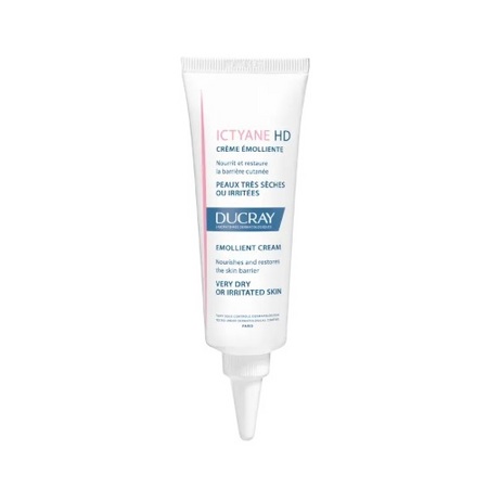 Ducray peaux très sèches ou atopiques ictyane hd crème émolliente visage 50 ml 