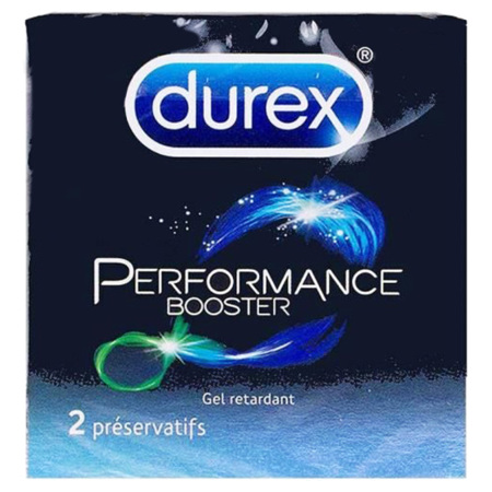 Durex Préservatif Performance Booster, 2 Préservatifs