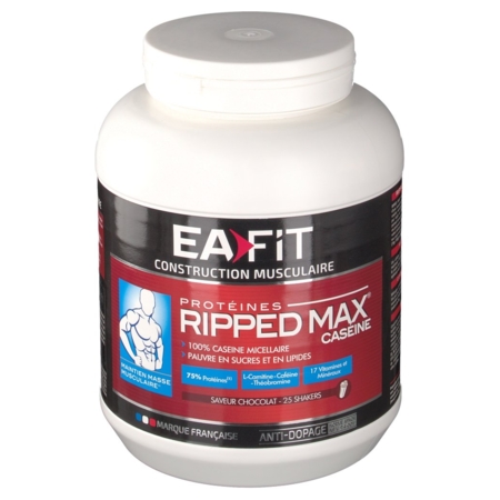 Eafit ripped max caseine chocolat 750g 