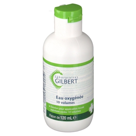 Eau oxygenee stabilisee codex 10 volumes gilbert, flacon de 250 ml de solution pour application locale