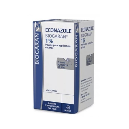 Econazole 1% poudre Biogaran, 30 g