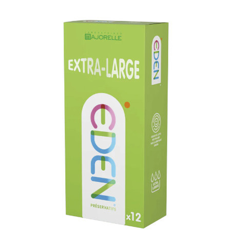 EDEN XL Préservatif fin latex lubrifié, x12