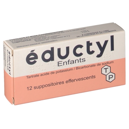 Eductyl enfants, 12 suppositoires