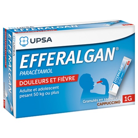 Efferalgan capuccino 1000 mg, granulés en sachet