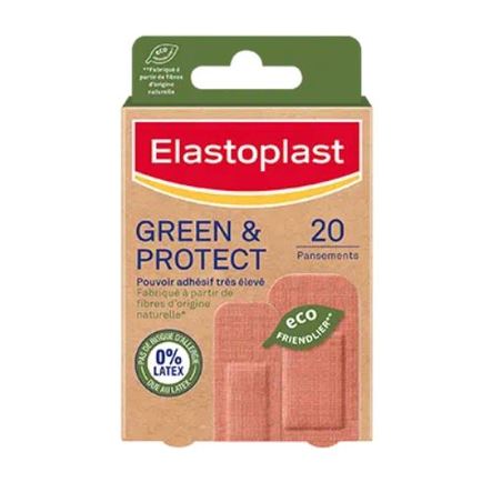 Elastoplast Pansements Green & Protect, Boite de 20