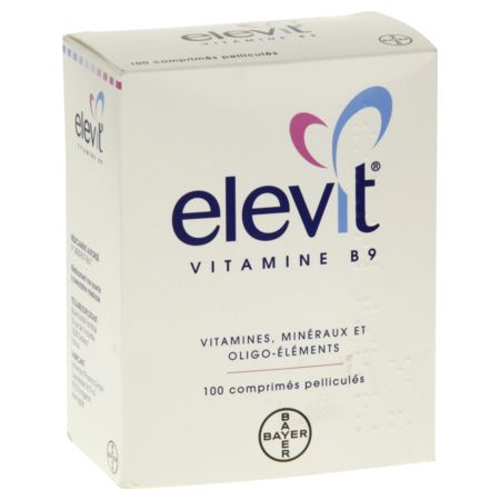 Elevit vitamine b9, 100 comprimés pelliculés