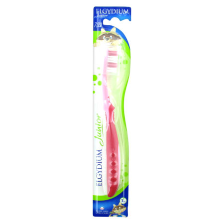 Elgydium junior brosse dents 7/12 ans racoon