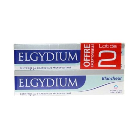 Elgydium blancheur dentifrice, 2 x 75 ml