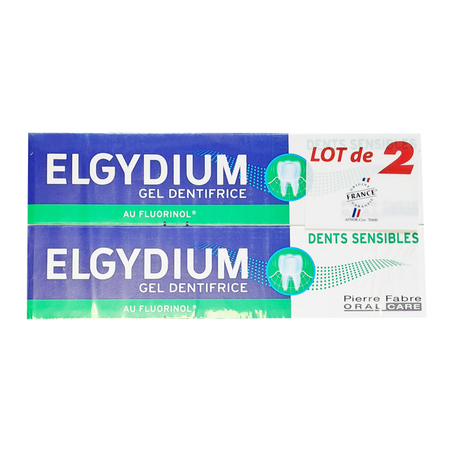 Elgydium Dentifrices Dents Sensibles, 2 x 75 ml