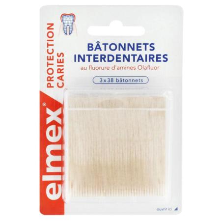 Elmex bâtonnets interdentaires protection caries