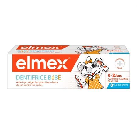 Elmex Dentifrice bébé 0-2 ans dent de lait, tube de 50 ml