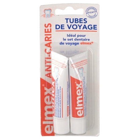 Elmex dentifrice format voyage - 2 x 12 ml