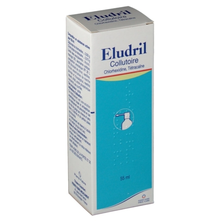 Eludril, flacon de 55 ml de collutoire