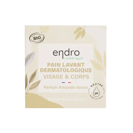 Endro Pain Lavant Dermatologique Visage & Corps Amande Douce, 85 ml