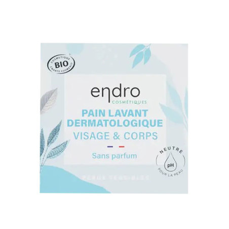 Endro Pain Lavant Dermatologique Visage & Corps Sans Parfum, 85 ml