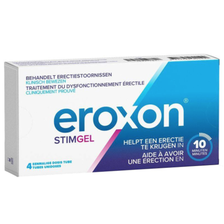 Eroxon Stimgel Dysfonctionnement Érectile, 4 Tubes Unidoses