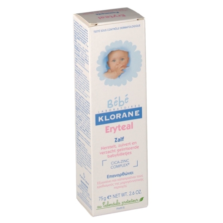 Klorane eryteal pommade irritation pour le change 75 ml