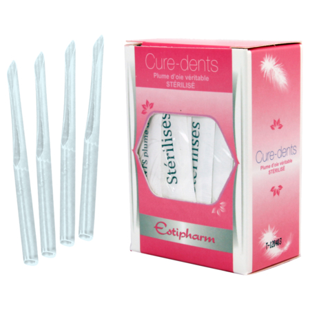 Estipharm cure dents plume d'oie, 50 cure-dents