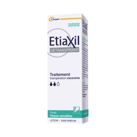 Etiaxil déodorant détranspirant pieds peaux sensibles, 100 ml