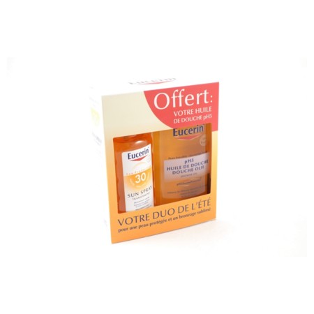 Eucerin sun spray trans 30 200ml +huile dche 200ml