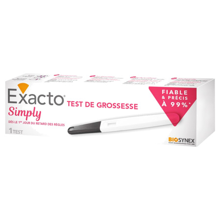 Exacto Test de Grossesse Simply, Boite de 1 Test