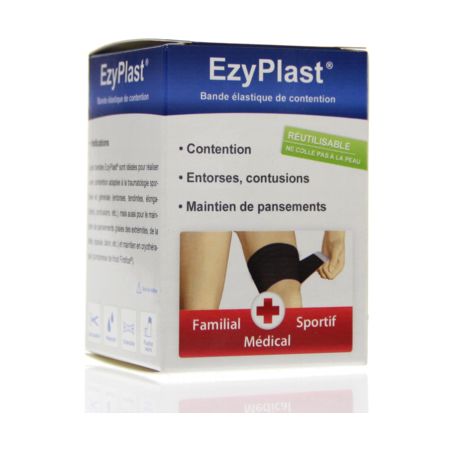 Ezy wrap ezyplast bande contention 1m x 7cm5 noire