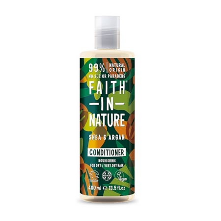 Faith in nature Après-Shampoing au Karité et à l'Argan, 400ml