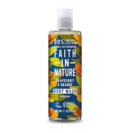 Faith in nature Gel Douche au Pamplemousse et à l'Orange, 400ml