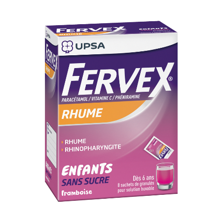 Fervex enfants, 8 sachets