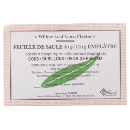 Feuille de saule 40 g/100 g, 1 emplâtre