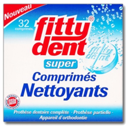 Fittydent super nettoyant comprime effervescent, x 32