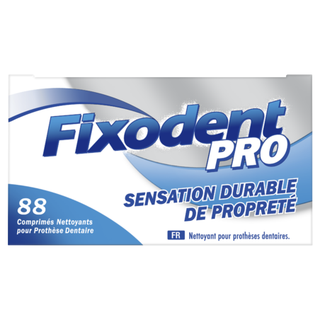 Fixodent nettoyant fixodent pro fraîcheur longue durée - 88 comprimés