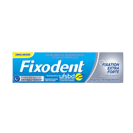 Fixodent Original et Antibactérien Crème Adhésive Pour Prothèses Dentaires, 70,5 g